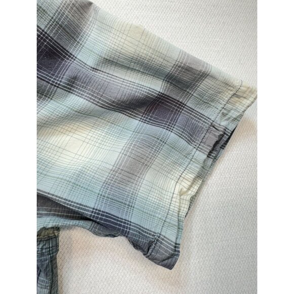 Carhartt Mens Button Down Shirt Size M Blue Plaid Relaxed Fit Pockets Casual - Picture 8 of 11